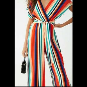 Multicolor Striped Jumpsuit